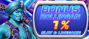 BONUS ROLLINGAN (Mingguan) – Hingga 1%